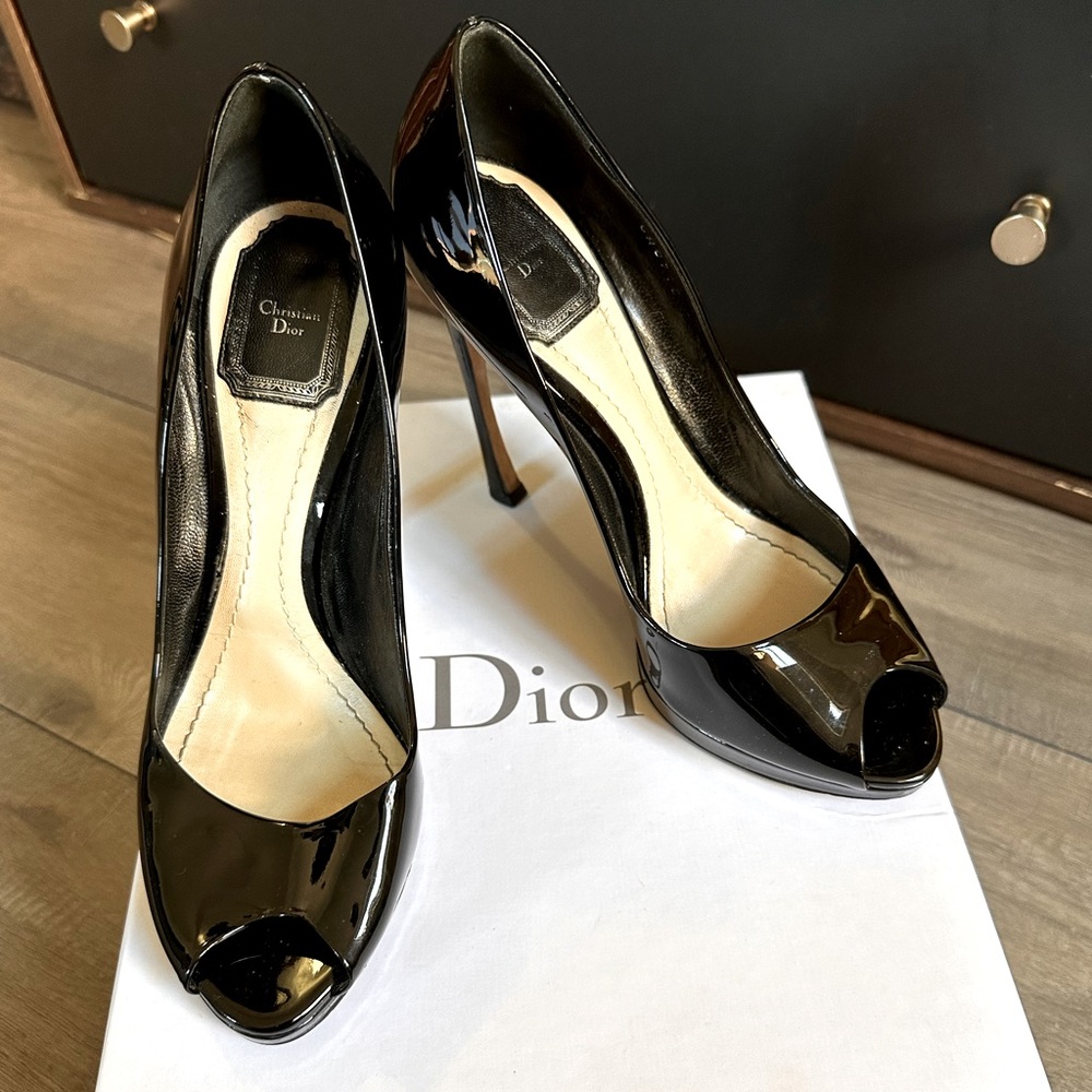 Dior Diorella Peep-Toe Heels